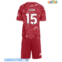 Camisa de time de futebol Liverpool Giovanni Leoni #15 Replicas 1º Equipamento Infantil 2026-27 Manga Curta (+ Calças curtas)